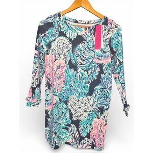 Lilly Pulitzer Girls Mini Sophie Ruffle Dress Party in Paradise High Tide XL NWT